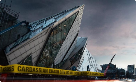 Cardassian Ship Crashes Into Royal Ontario Museum in Toronto